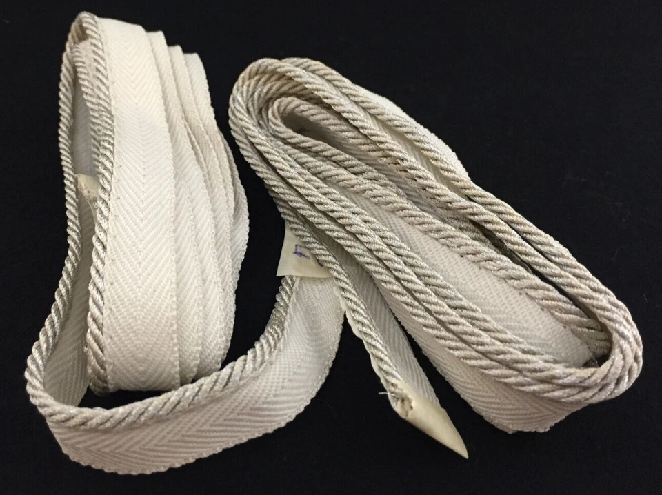 Borde Decorativo Gris Peltre 2" X 49" 2 Piezas Cable con Labio 1/8" X 138" Lote de 3 Foto 2 de 4