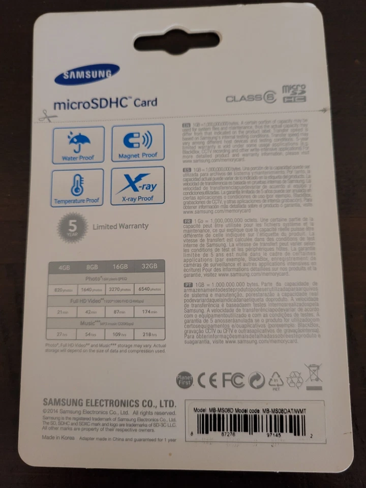 samsung microSdhc card 8 GB smart choice - Image 4 of 4