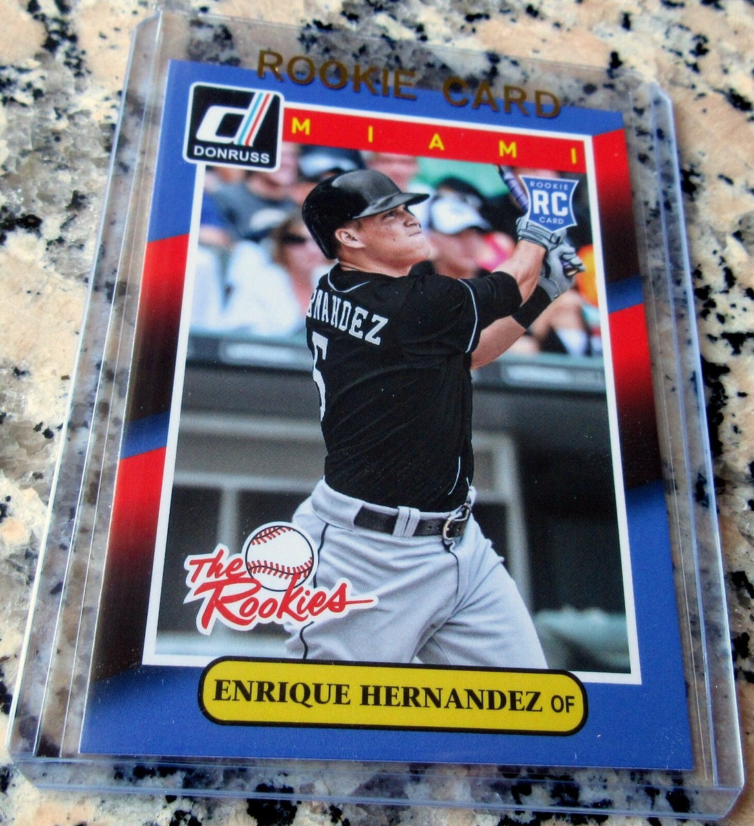 ENRIQUE KIKE HERNANDEZ 2014 Donruss Rookie Card RC Logo Dodgers