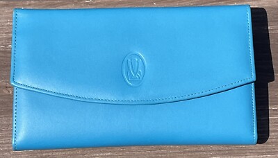 Vintage Unused Princess Gardner Blue Full Grain Cowhide Wallet