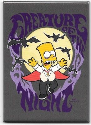 The Simpsons Bart as a Vampire Creature of the Night Refrigerator
