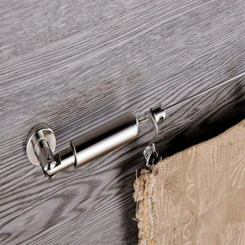 5m Edelstahl Seilspanner Seilspanngarnitur Gardinenseil Vorhang-Set Drahtseil - Bild 8 von 12