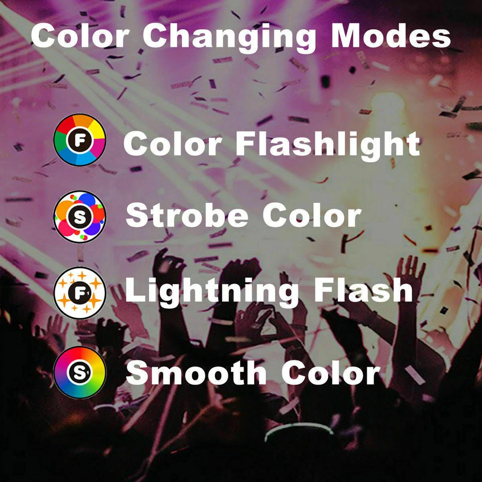 4Pack E27 3W RGB LED Light Bulb 16 Color Changing Lamp IR w/ Remote Control - Image 3 of 4