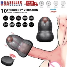 Wireless Male Masturbator Vibrator Penis Massager Glans Ejaculation Sex Toys Men