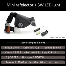 Macro Diffuser Reflector Soft Light Cover For Canon 100 Sony 90 Nikon 105 Lens