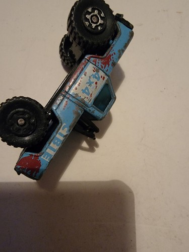 Matchbox 1981 Diecast Mini Pick Up Mountain Man 4X4 Truck Light Blue Match Box - Picture 5 of 5