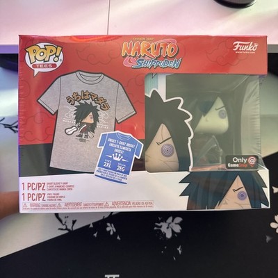 SEALED Funko POP! Uchiha Madara with Weapons T-Shirt Bundle Size 2XL Gamestop 