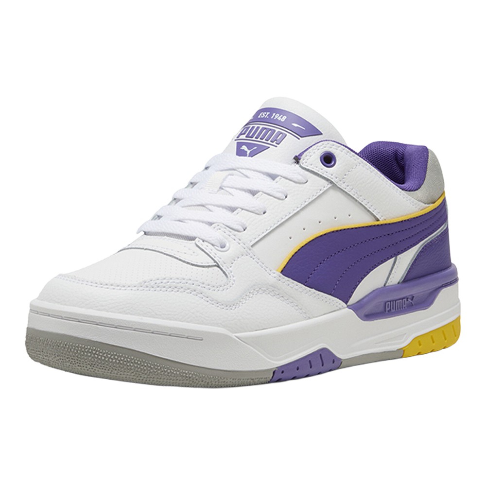 PUMA Rebound Retro Lace Up  Mens White, Yellow Sneakers Casual Shoes 40019708 thumbnail 2