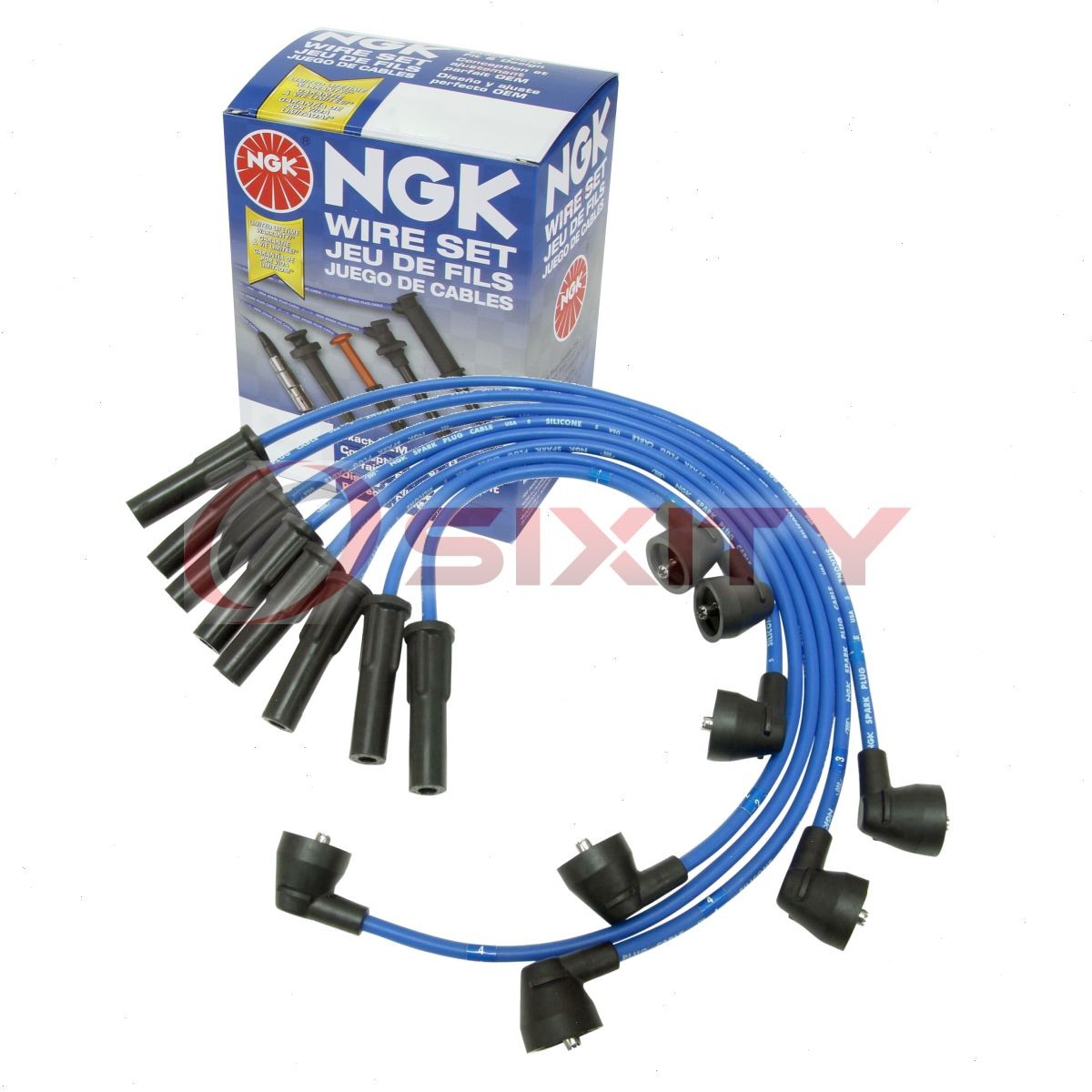 1 pc NGK Spark Plug Wire Set for 1989-1992 Ford Ranger 2.3L L4 - Engine Kit ic