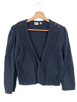 ESPRIT Cardigan Damen Jacke Gr. DE 38 blau Casual-Look