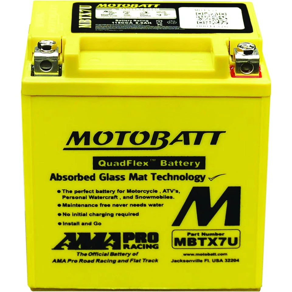 Motobatt Battery For Honda NX250 250cc 88-90 Foto 2 de 4