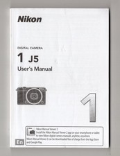 Nikon 1 J5 Genuine Camera Instruction Book / Manual / User Guide