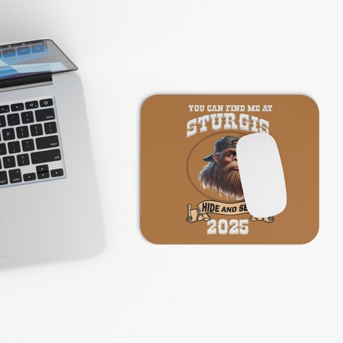 Bigfoot At Sturgis 2025 Mouse Pad, Funny Office Decor, Sports Gift, Unique Desk - 第 5/5 張圖片
