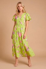 Dorothy Perkins Green Maxi Dress Womens Occasion Dresses