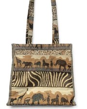 Jade Wild African Safari Tapestry Shoulder Tote Bag Animal Prints Coin Purse