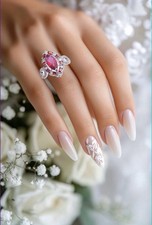 VTG Retro Marquise CZ Engagement Wedding Cocktail Ring Sz 8 Sterling Silver 925