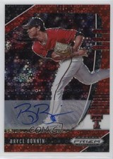 2020 Panini Prizm Draft Picks Red Donut Circle 13/99 Bryce Bonnin Auto 1h31