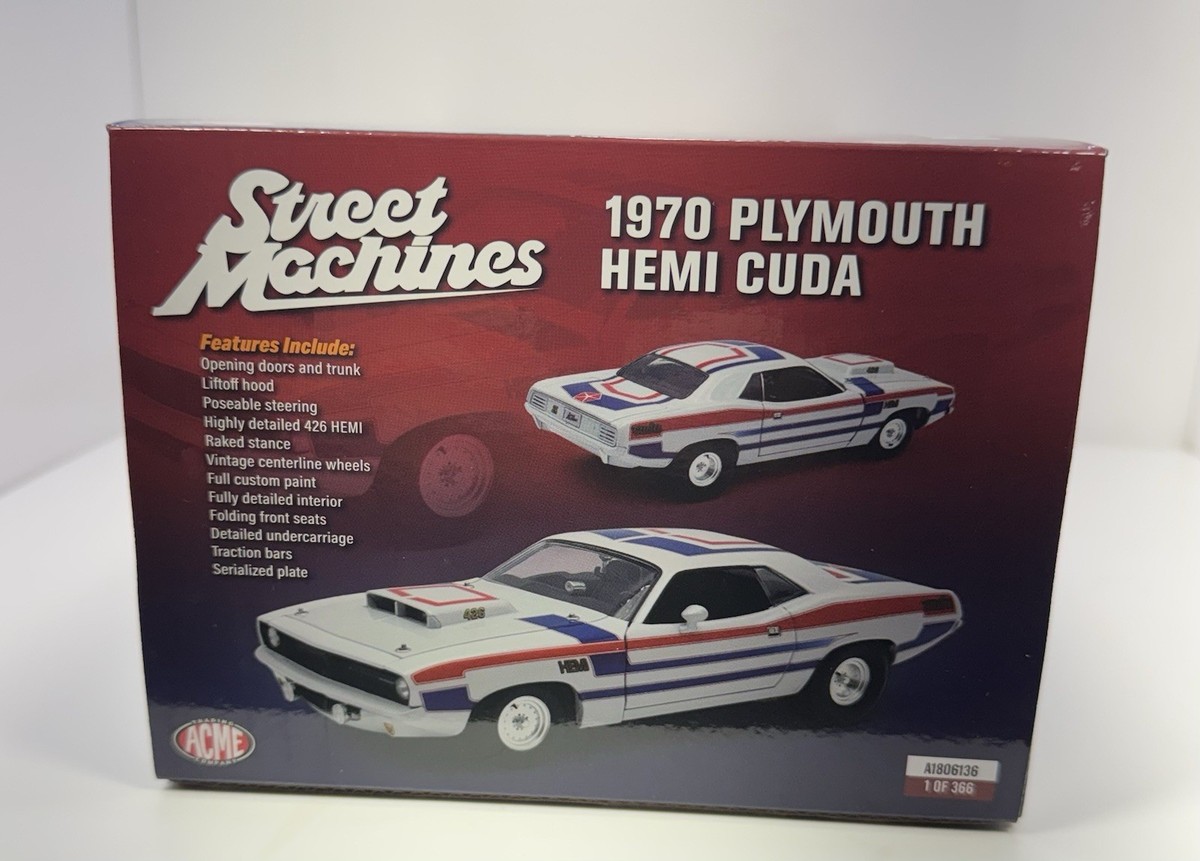 ACME 1/18 Scale 1970 PLYMOUTH “HEMI” CUDA “Street Machine” | eBay