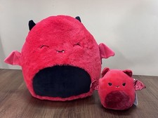 Squishmallow Dante 12 Red Bat Devil Demon New Nwt Plush 5 Valentine Set