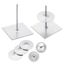 100 Set Insulation Pins Self Locking Washers | Insulation Hangers 5cm x 5cm