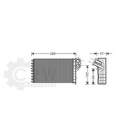WäRmetauscher Innenraumheizung FüR Peugeot 307 CC 1.6 16V Bj.05-14
