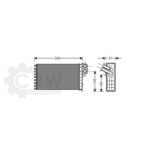 WäRmetauscher Innenraumheizung FüR Peugeot 307 CC 1.6 16V Bj.05-14-image
