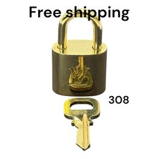 Preloved Authentic Louis vuitton Padlock 308 with A Key .