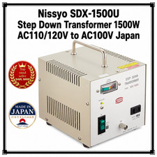 Nissyo SDX-1500U Step Down Transformer 1500W AC110/120V to AC100V Japan