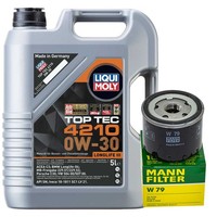 MotoröL Set Liqui Moly 0W-30 5 Liter + ÖLfilter FüR Dacia Duster Nissan Renault