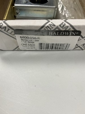 Baldwin Hardware mortise lock lever,  6800.056.R Satin Nickel