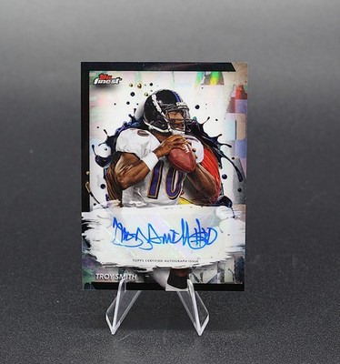 2024 Topps Finest - Finest Autographs Troy Smith #FA-TS Refractor