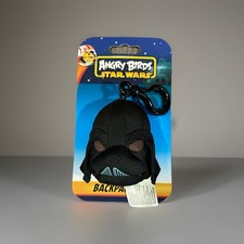 Angry Birds Star Wars Backpack Clip Plush, NIP 2012 Darth Vader
