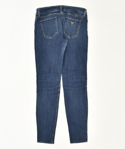 GUESS Womens Skinny Jeans W28 L29 Blue Cotton Classic MZ02 - Picture 2 of 3