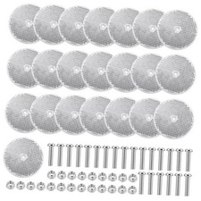 22 Pack Safety Reflectors Round 3.15  White  Front Reflector with Mounting