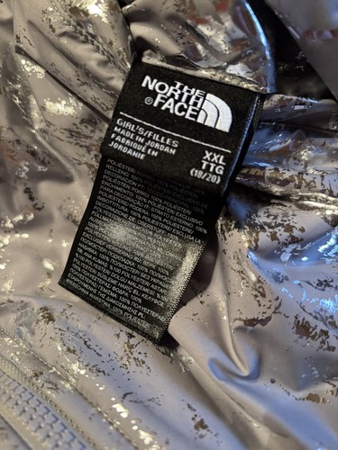 New $130 THE NORTH FACE Reversible Mossbud Swirl Parka Girls' XXL 18 - 20 Silve - Picture 6 of 6