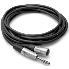 Hosa Pro Balanced Interconnect, REAN 1/4" TRS to XLR3M 5ft 5 Foot