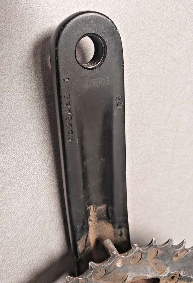 SRAM GXP MTB Double Driveside Crank Arm Black BCD120 38/22T 175mm ISIS USA Ships - Image 4 of 4