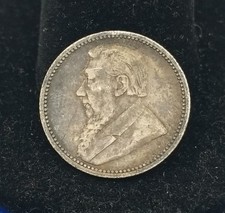 1894 South Africa ZAR Kruger Silver 6 Pence #20458