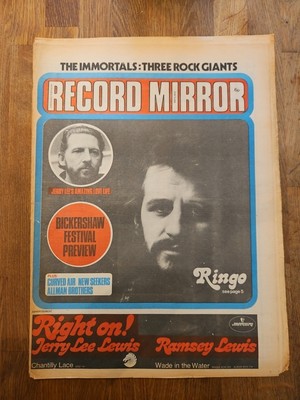 Record Mirror May 6th 1972 Ringo Starr Cover
