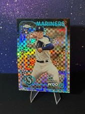 BRYAN WOO 2024 Topps Chrome RC #172 X-Fractor Seattle Mariners