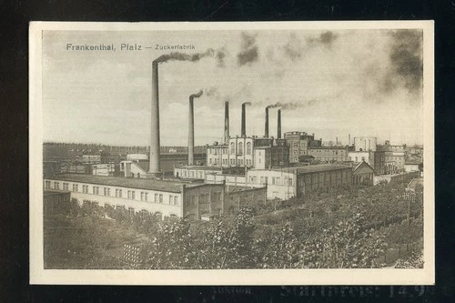 FRANKENTHAL PALATINATE POSTCARD SUGAR COLOUR PUBLISHER HEPP MANNHEIM (978876)