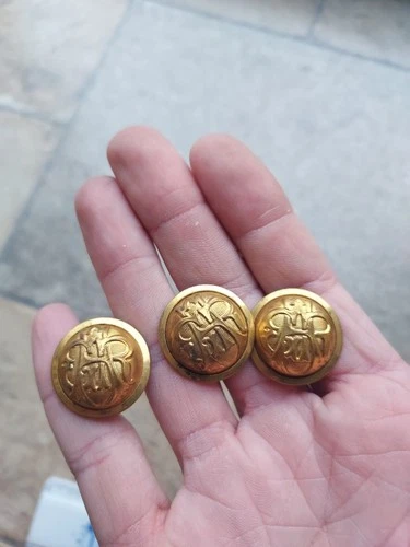 3 Grand Army of the Republic GAR Coat Button Civil War Union Veterans