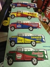 VINTAGE LOT OF 5 STANDARD SHELL AMOCO SINCLAIR SUNOCO  12" PORCELAIN METAL SIGNS