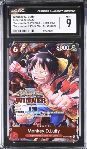 Monkey.D.Luffy (Tournament Pack Vol. 5) graded CGC 9 for sale on eBay