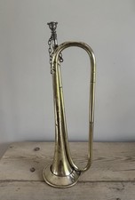Military Bugle 1945 Vintage Brass A.F. Matthews DRS Ltd Numbered No.276 Brass