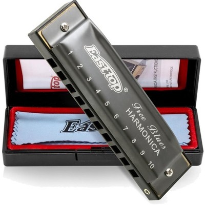 Diatonische Mundharmonika Blau 10 Holes Profi Diatonic Blues Harmonica Geschenk