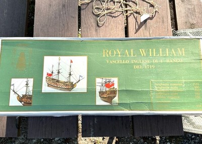 Euromodel HMS Royal William 1:72 Wooden Ship Model Kit Complete Unbuilt RARE