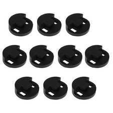 10x Black Rubber Two Holes Bass Mute for String Double Bass Instrument
