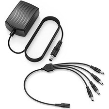 ANNKE Security Power Adapter Supply AC to DC 12V2A and 1-to-4 Splitter Power
