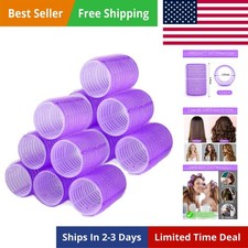 Hair Rollers, 12 Pack Self Grip Salon Hairdressing Curlers, DIY Curly Hairsty...